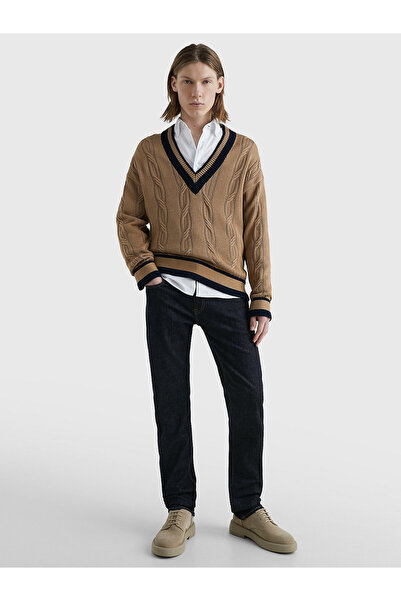 Tommy Hilfiger Erkek Denim Normal Belli Düz Model Günlük Kullanım Lacivert Jeans