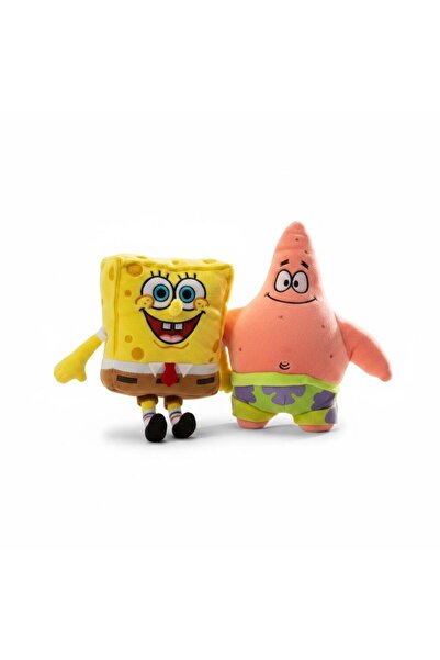 onestophube bob kare pantolon ve patrick ikili set peluş sünger bob 35 cm