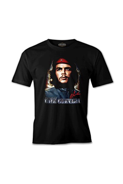Lord T-Shirt تشي جيفارا - تيشيرت رجالي أسود كلاسيكي