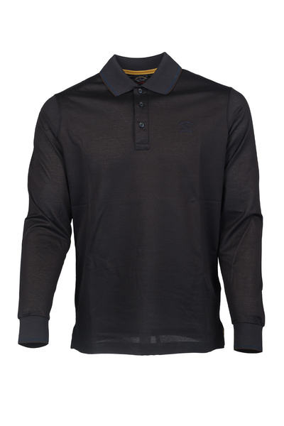 PAUL&SHARK Tricou cu guler polo pentru bărbați, cu mânecă scurtă, din bumbac,...