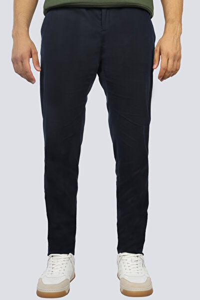 PAUL&SHARK Erkek Normal Kesim Dar Paçalı Lacivert Pantolon