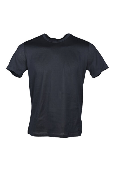 Emporio Armani Ανδρικό μπλουζάκι με λογότυπο, κοντομάνικο, βαμβακερό, σε ναυτ...