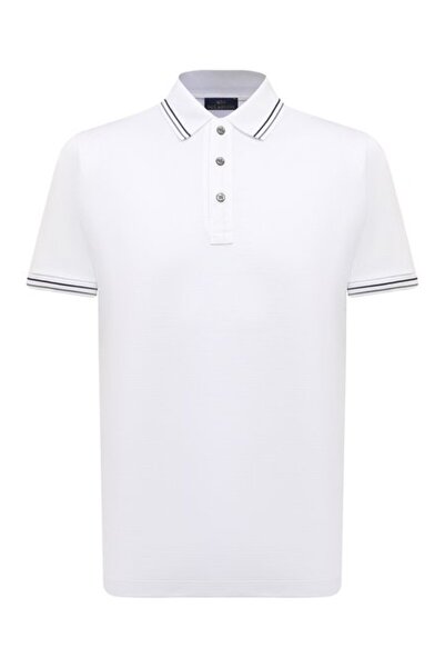 PAUL&SHARK Erkek Dokuma Polo Yaka Kısa Kol Günlük Beyaz Polo Yaka T-Shirt