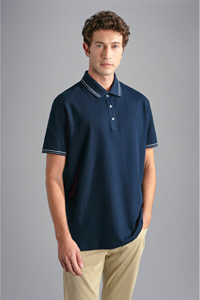 PAUL&SHARK Tricou pentru bărbați, cu guler polo, cu nasturi, cu mânecă scurtă...