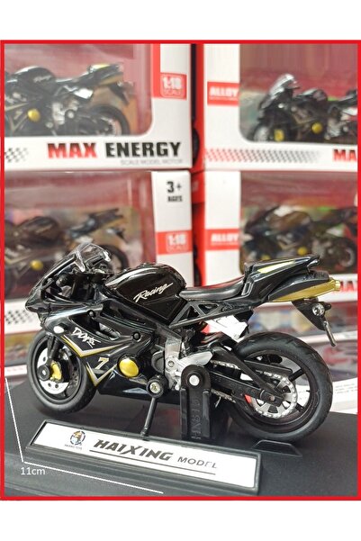 OYUNCAKSAHİLİ Kawasaki Ninja ZX10 Tarzında Model Motorsiklet Motor 11cm Koleksiyon Metal Motosiklet Standlı