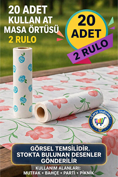 nistabolje 20 τεμάχια χαρτοπετσέτες μιας χρήσης, αδιάβροχες (2 ρολά) χαρτοπετ...