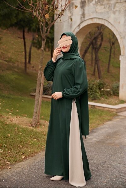 Nissra Ankanoor Medine İpeği G συνδυασμός υφασμάτων Φόρεμα στο πλάι G συνδυασ...