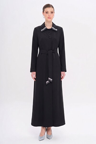 Olcay Πουκάμισο με γιακά, λεπτομέρεια γκρογκρέιν, με επένδυση, ΜΑΥΡΟ 6863