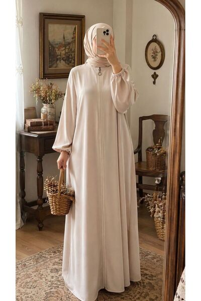 EMİNOS BUTİK Abaya με φερμουάρ 