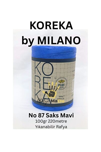 Milano Κορέκα μπάι - 87 Σαξ Μπλε Μονό Μαλλί 100γρ 220 μέτρα ΠΛΕΝΕΤΑΙ ΡΑΦΙΑ