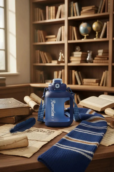 Miniso Harry Potter Lisanslı Ravenclaw Pipetli Plastik Suluk – 1600 ml Tritan...