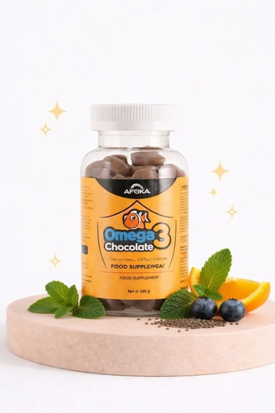 AVİNOVA Avinova Çocuklar İçin Omega 3 Çikolata Kaplı Çiğnenebilir Balık Yağı ...