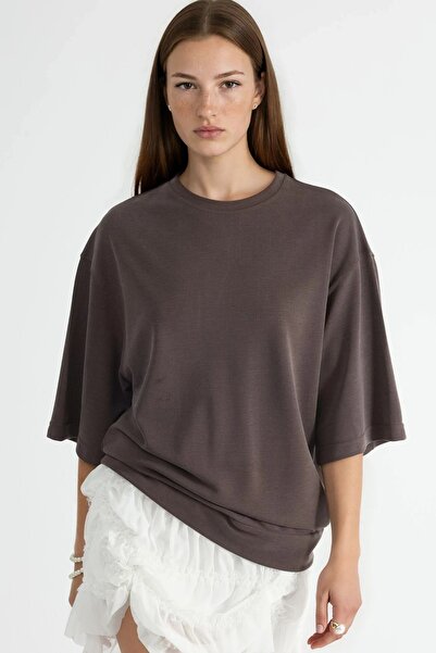 Hiccup BUSEM Πλεκτή Μπλούζα με Μισό Μανίκι και Λαιμόκοψη Ποδηλάτου