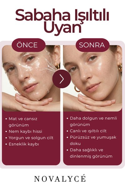 Novalyce Peelable Collagen Night Mask 50 ml |   Moisturizing and Plumping