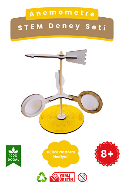 Lapin Deney Atölyesi Anemometre – Kendin Yap Stem Bilim ve Deney Seti - DIY M...