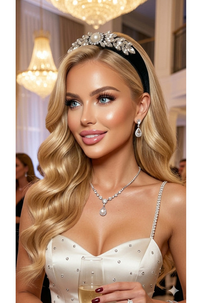 pegu baby collection ΜΑΥΡΟ ΒΕΛΟΥΔΙΝΟ ΣΤΕΦΑΝΙ ΜΕ ΚΡΥΣΤΑΛΛΙΝΕΣ ΠΕΤΡΕΣ ΕΙΔΙΚΗΣ Σ...