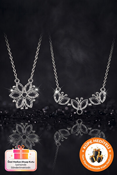 Lucente Jewellery 925 Ayar Mıknatıslı Açılır Kapanır Manolya Gümüş Kaplama He...