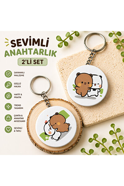 Keychain /Bubu with Dudu/ Button Keychain