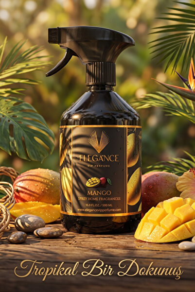 Elegance vip Perfume Mango Sprey Oda Ve Ortam Kokusu (500 Ml) - Yüksek Perfor...