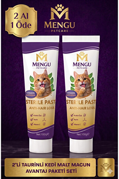 mengu petcare Tüy Dökülme Engelleyici, Tüy Yumağı ve Kusma Önleyici Multivita...