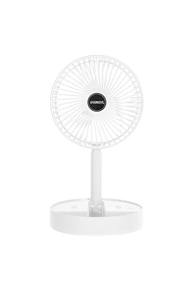 Everest EFN-605 Masaüstü Şarj Edilebilir Beyaz 800mAh Usb Fan