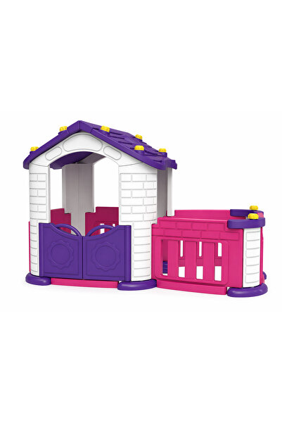 ALBADER Children's Playhouse, Playground for Kids, Playset With Courtyard, Ou...