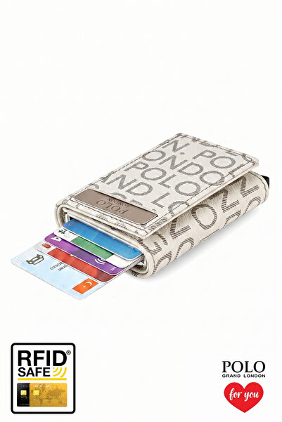 POLOGRAND London Γνήσιο πορτοφόλι Unisex με αυτόματο μηχανισμό με θήκη για κά...