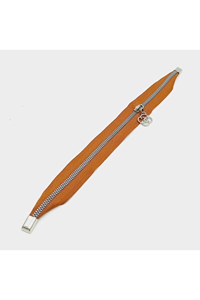 Nusrat Bilişim Tan Colored 35 cm Zippered Silver Bag Accessory