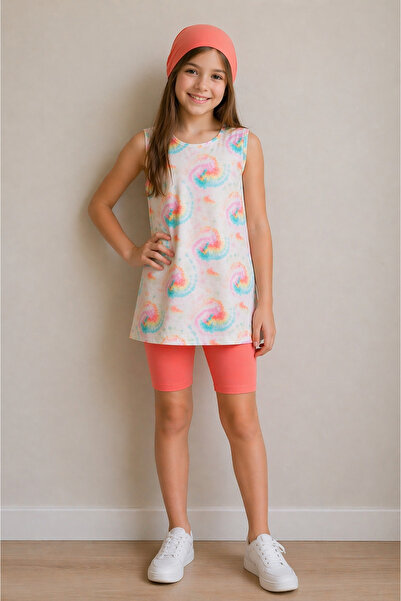 Bilge Trend Σετ μαγιό Hijab 3 τεμαχίων για κορίτσι - Τοπ, Μπόνε, Καλσόν