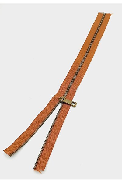 Nusrat Bilişim 40 cm Antique Metal Tan Zippered Bag Accessory - Head
