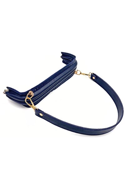 Nusrat Bilişim 25 cm Hidden Navy Blue Faux Leather Bag - Accessory with Bursu...