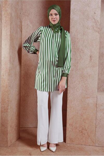 Alvina Σατέν Τουνίκ - Ριγέ Μοντέλο 44629