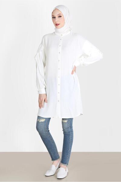 Alvina Sleeveless Tunic with Flounce 42540