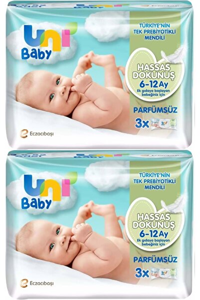 Uni Baby Islak Havlu Hassas Dokunuş 52 Yaprak (6 Lı Set) 312 Yaprak (2PK*3)