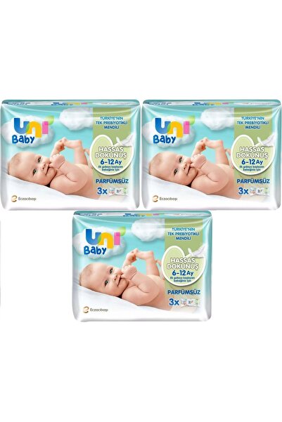 Uni Baby Islak Havlu Hassas Dokunuş 52 Yaprak (9 Lu Set) 468 Yaprak (3PK*3)
