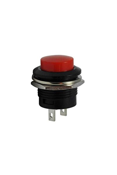 Motorobit R13-507 16mm Yaylı Push Buton - Kırmızı