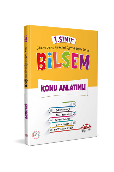 Editör Yayınevi Editör Yayınları 1. Sınıf Bilsem Hazırlık Kitapları 4 Lü Set