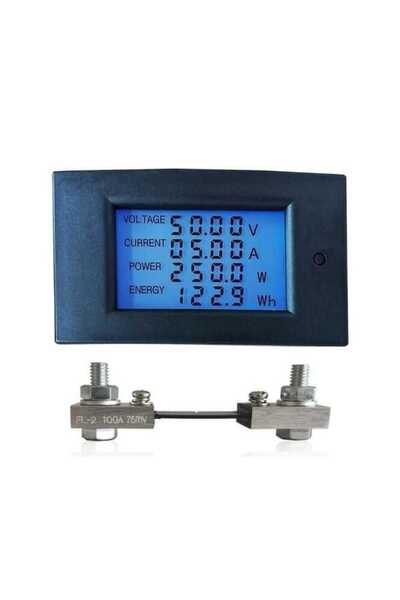 Motorobit WZ-DM100 100V 100A Voltmetre Ampermetre - 75mV Şönt Direnç