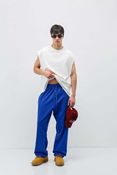 VAMOSCLO Basic Elastic Waist Sweatpants Bottom Saks