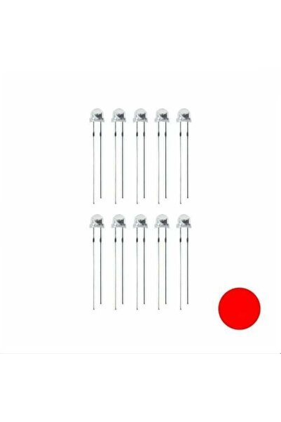 Genel Markalar 4.8mm Kırmızı Mantar Led Paketi - 10 Adet
