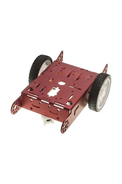 Genel Markalar 2wd mBot Alüminyum Araç Kiti - Kırmızı (Motor ve Tekerlek Dahil)