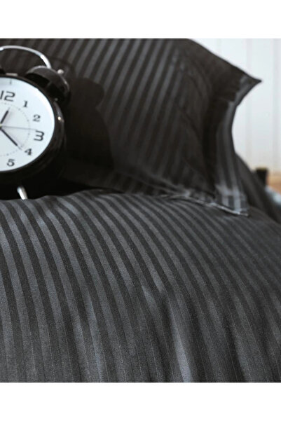 colezium Double Satin Nev Set Elegante Stripe Black