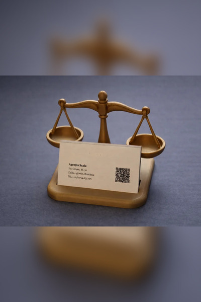 Genç 3D Θήκη Επαγγελματικών Καρτών Ειδικής Σχεδίασης για Δικηγόρους - Αισθητι...