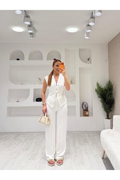 İrka Moda Modal Yelek Pantolon Takım