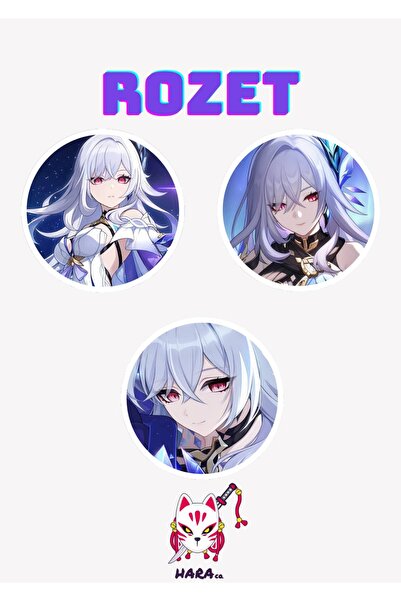 Hara Company Genshin Impact Oyunu Skirk Oyun Rozet Seti 3’lü