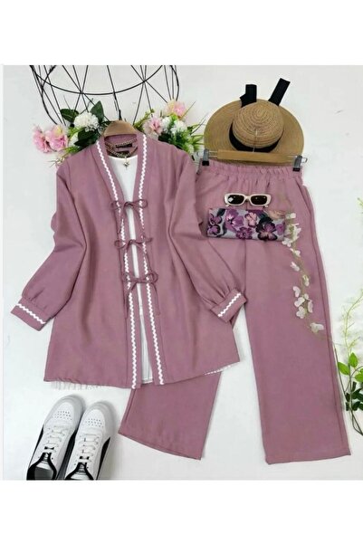 VOLT CLOTHİNG Γυναικείο Σετ Διπλό με Λεπτομέρειες Ζιγκ-ζαγκ