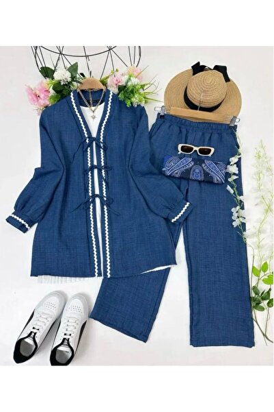 VOLT CLOTHİNG Γυναικείο Σετ Διπλό με Λεπτομέρειες Ζιγκ-ζαγκ