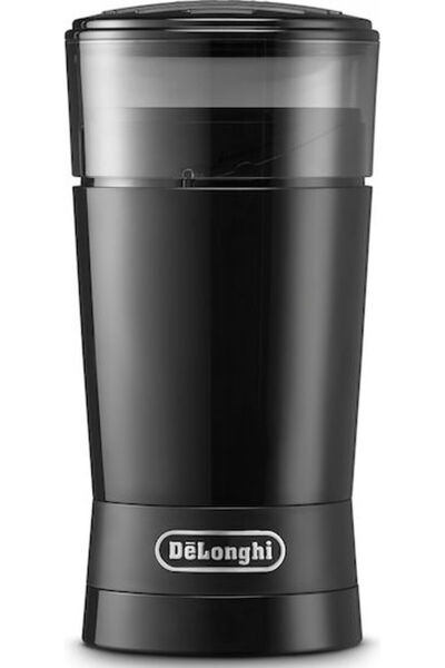 De'Longhi Ηλεκτρικός Μύλος Καφέ 170W για 90γρ. Κόκκους Μαύρο