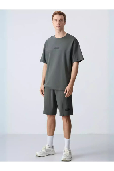 AIR JONES Ανδρικό Σετ Σορτς Γκρι