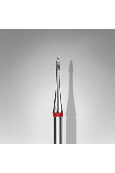 STALEKS Elmas Manikür Freze Ucu Mini Ateş Model Kırmızı 1mm FA12R010-3